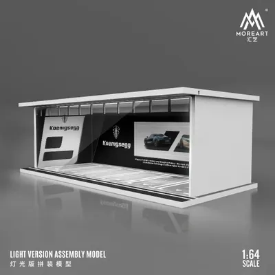 Koenigsegg parkeringshus - LED-belysning - 1:64