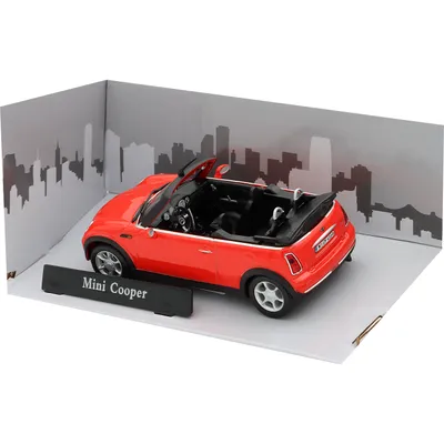 Mini Cooper Cabriolet - 2005 - Röd - Cararama - 1:43
