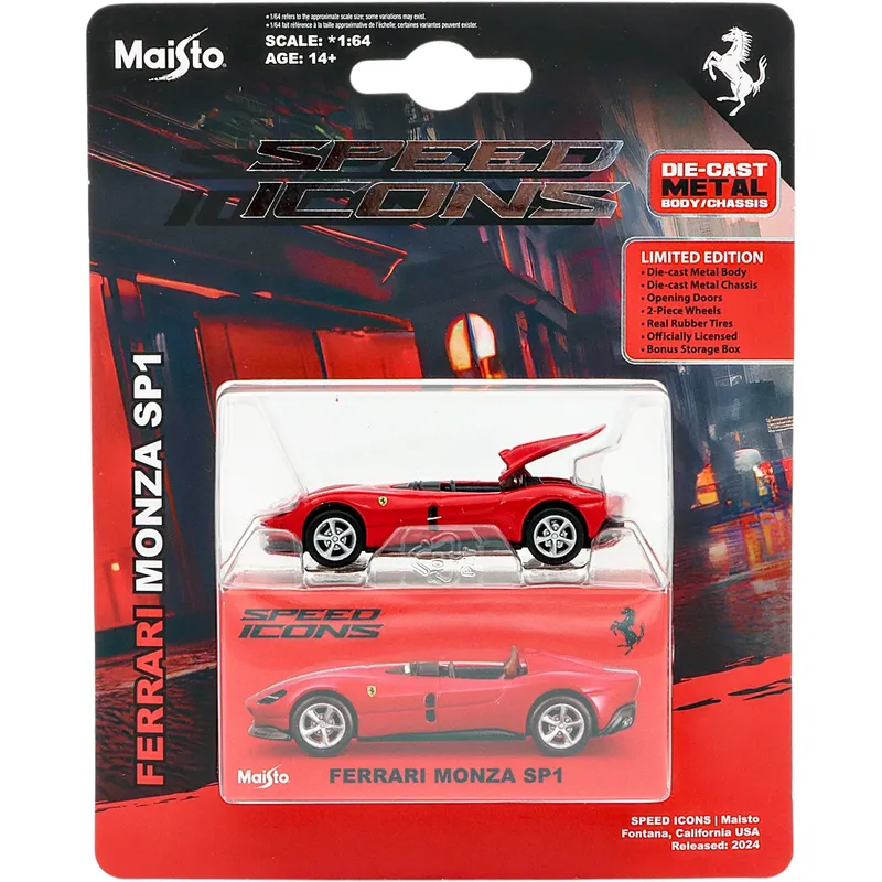 Ferrari Monza SP1 - Röd - Speed Icons - Maisto - 1:64