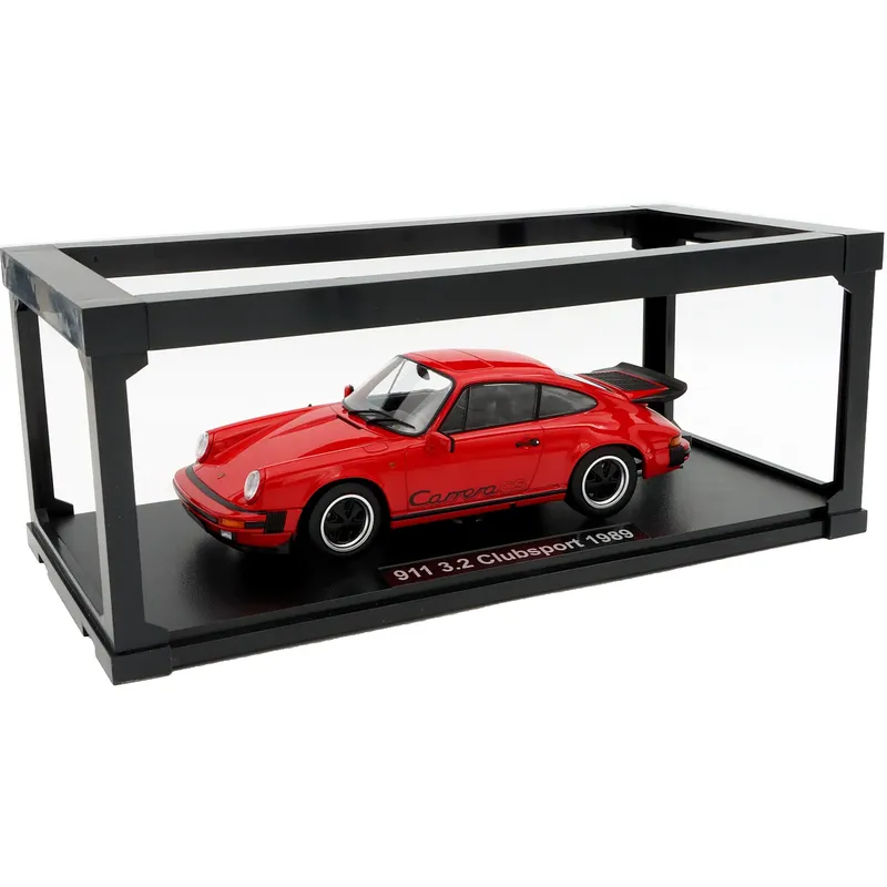 Porsche 911 Carrera Clubsport 1989 - Vit/Röd - KK-Scale 1:18
