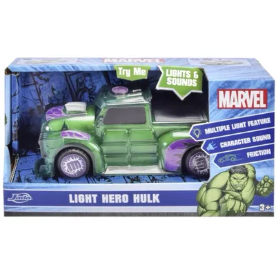 Light Hero Hulk - Ljud och Ljus - Jada - 15 cm