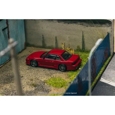 VERTEX Nissan Silvia S13 - Röd - GLOBAL64 - Tarmac - 1:64