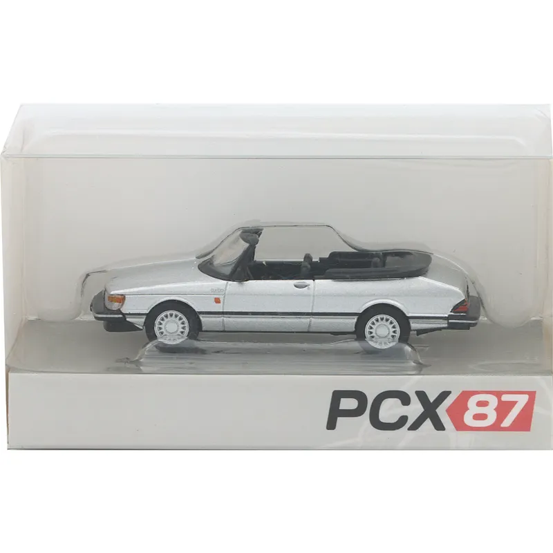 Saab 900 Convertible - Silver - PCX87 - 1:87