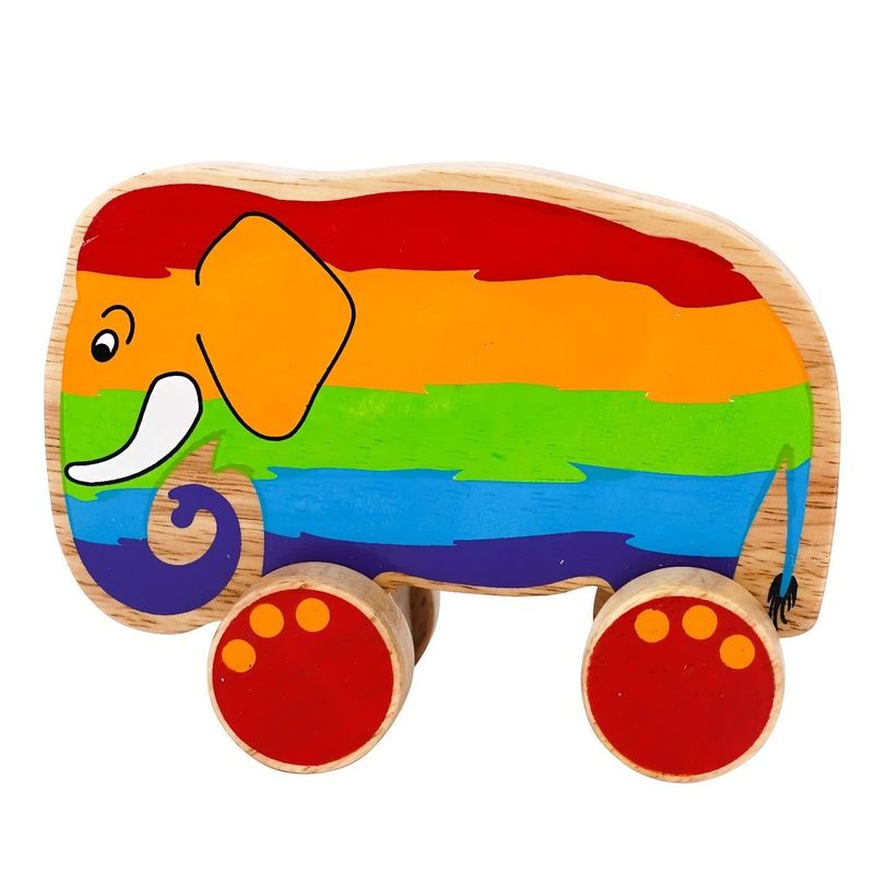 Elefant på hjul - Regnbågsfärgad - Lanka Kade