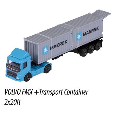 Volvo FMX Transporter Container 2x20 ft - MAERSK - Majorette