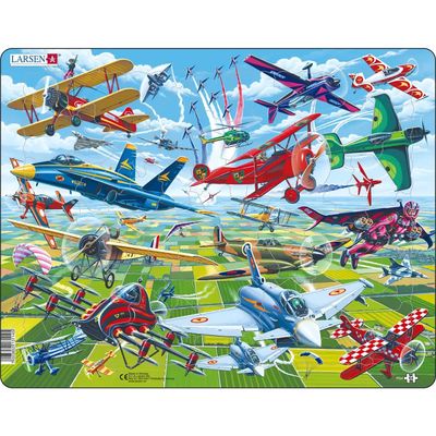 Flygplan - Pussel från norska Larsen - 64 bitar