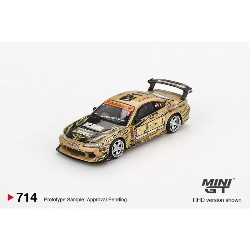 Nissan Silvia (S15) Top Secret D1GP - 714 - Mini GT - 1:64