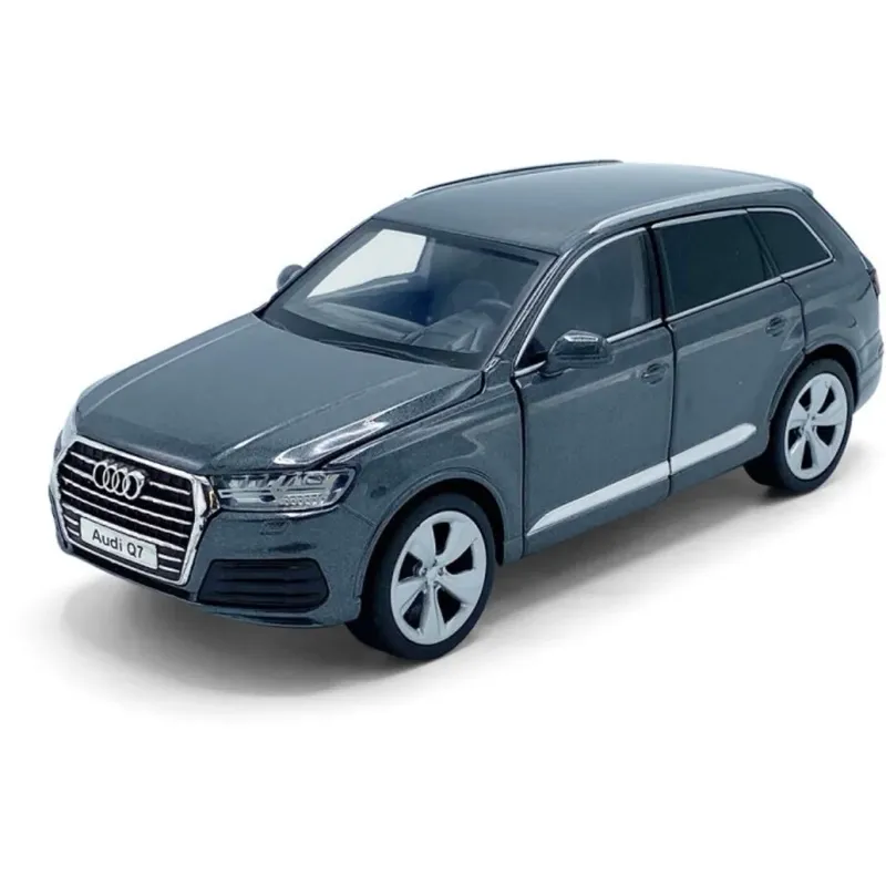 Audi Q7 45 TFSI - Grå - Ljud & Ljus - Tayumo - 1:32