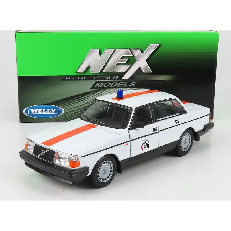 Polisbil - Volvo 240 GL - Belgien - Welly - 1:24