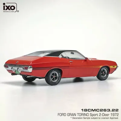 Ford Gran Torino Sport - Röd - 1972 - Ixo Models - 1:18