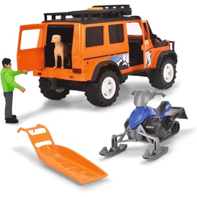 Winter Rescue Set - Mercedes-jeep med skoter - Dickie Toys