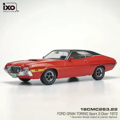 Ford Gran Torino Sport - Röd - 1972 - Ixo Models - 1:18