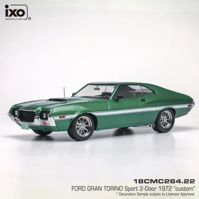 Ford Gran Torino Sport "Custom" - Grön - 1972 - Ixo Models - 1:18