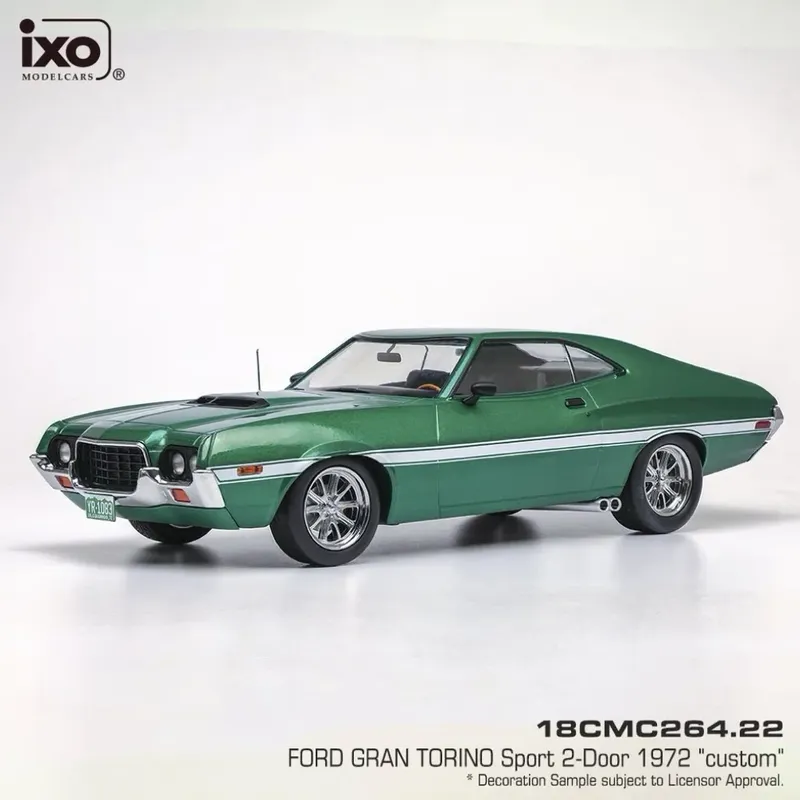 Ford Gran Torino Sport "Custom" - Grön - 1972 - Ixo Models - 1:18