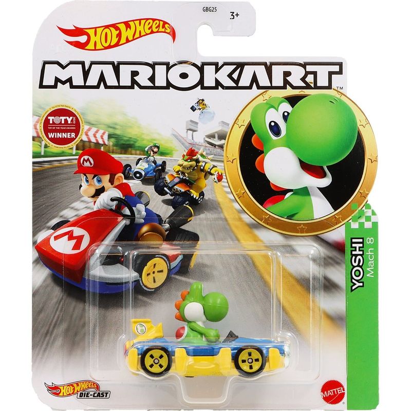 Yoshi - Mario Kart - Mach 8 - Hot Wheels