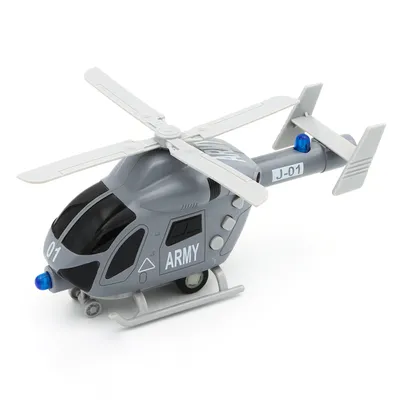Helikopter - Army - Grå - Ljud och Ljus - Mega Creative - 19 cm
