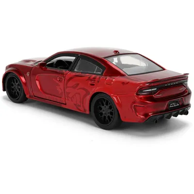2021 Dodge Charger SRT Hellcat - Röd - Pink Slips - Jada - 13 cm