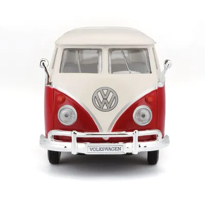 Volkswagen Van "Samba" Bus - Röd - Maisto - 1:25