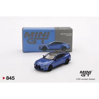 BMW M4 Competition (G82) - Blå - 845 - Mini GT - 1:64