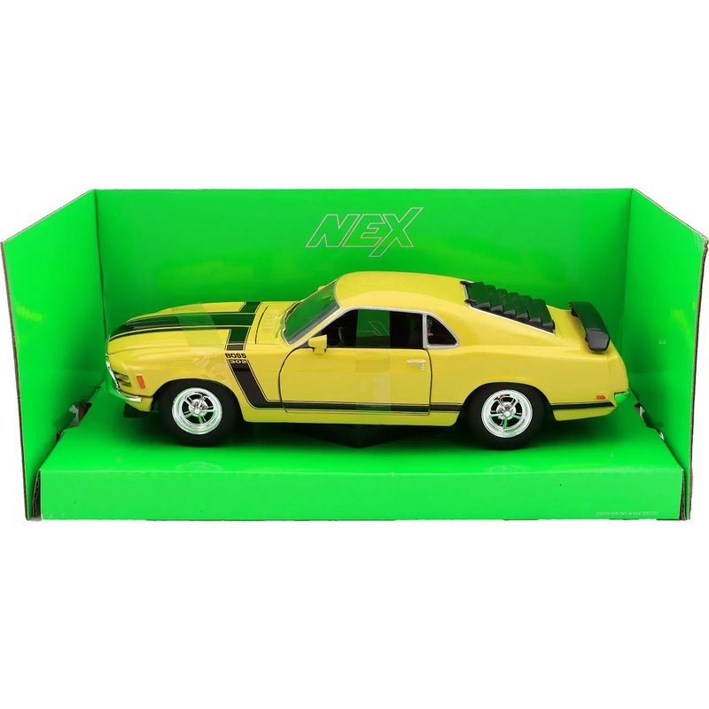 1970 Ford Mustang Boss 302 - Gul - Welly - 1:24