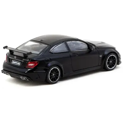 MB C 63 AMG Coupé Black Series - Svart - Tarmac - 1:64
