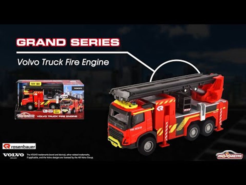 Brandbil - Volvo Truck Fire Engine - Majorette Grand Series