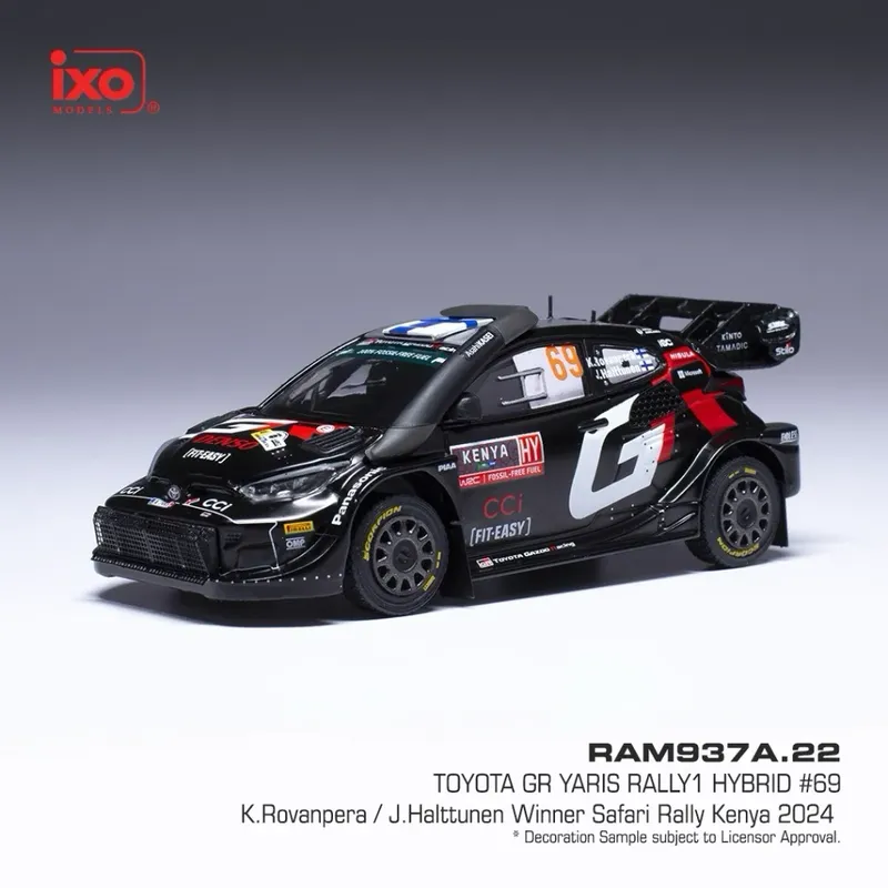 Toyota GR Yaris Rally1 Hybrid - Rovanperä / Halttunen - Kenya 2024 - Ixo - 1:43