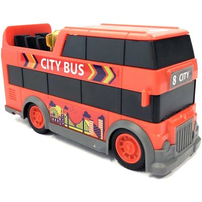 City Bus - Röd Stadsbuss - Ljud och Ljus - Dickie Toys