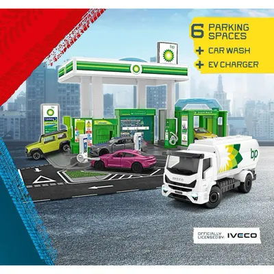 Bensinstation - Pumpar, elbilsladdare och biltvätt - BP - Majorette