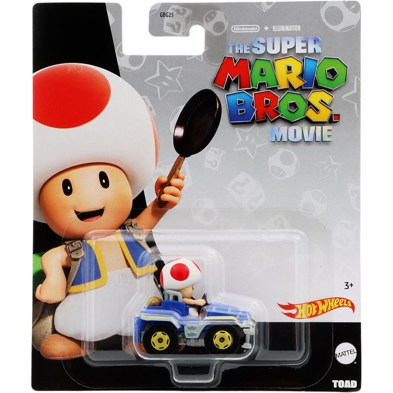 Toad - The Super Mario Bros Movie - Mario Kart - Hot Wheels