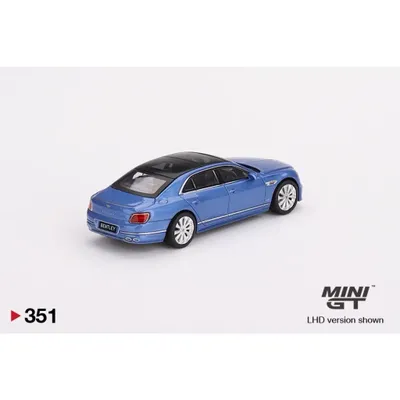Bentley Flying Spur V8 - Blå - 351 - Mini GT - 1:64