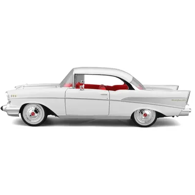 1957 Chevrolet Bel Air Coupe - Vit - Maisto - 1:18