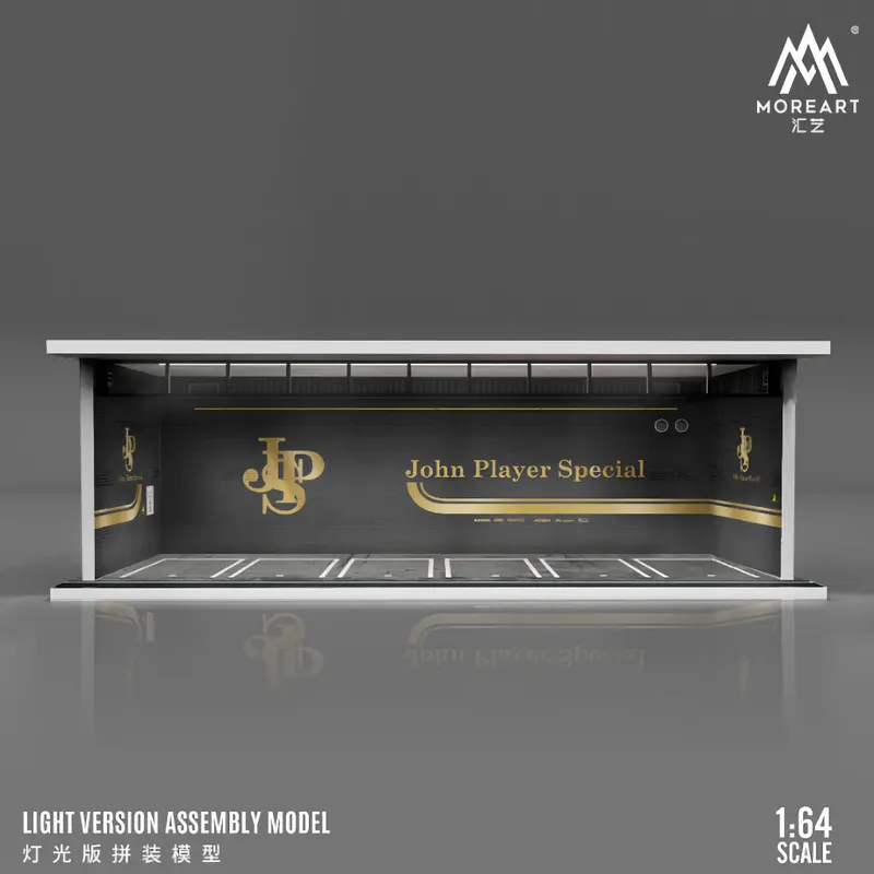 John Player Special (JPS) Parking Garage - LED-belysning - 1:64