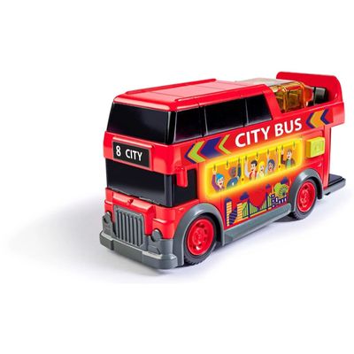 City Bus - Röd Stadsbuss - Ljud och Ljus - Dickie Toys