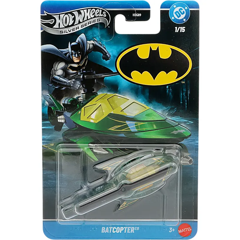 Batcopter - Grön - Batman Series - Hot Wheels