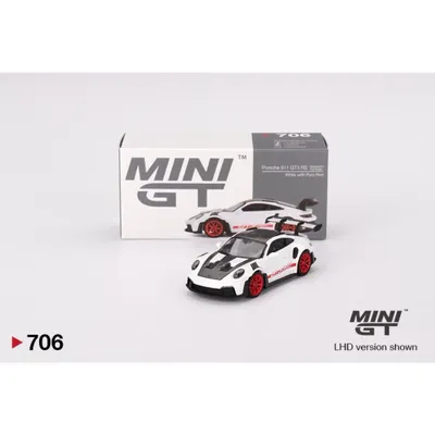 Porsche 911 GT3 RS - Weissach Package - Vit - Mini GT - 1:64