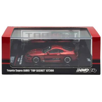 Toyota Supra (A80) "Top Secret" GT300 - Röd - Inno Models - 1:64