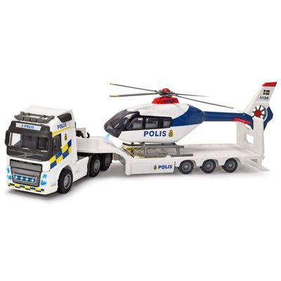Volvo Truck + Airbus Police Helicopter - Majorette