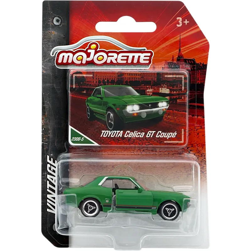 Toyota Celica GT Coupé - Grön - Vintage - Majorette - 7 cm