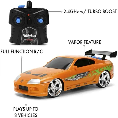 Brians Toyota Supra Nitro Powered - RC - Jada - 18 cm