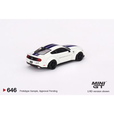 Ford Mustang GT LB-WORKS - Vit - RHD - Mini GT - 1:64