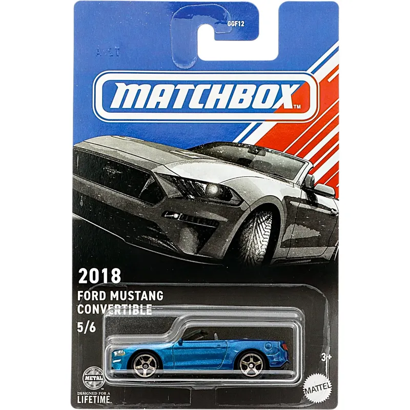 2018 Ford Mustang Convertible - Blå - Matchbox