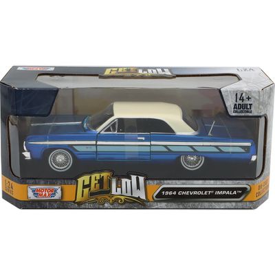 1964 Chevrolet Impala - Blå - Get Low - Motormax - 1:24