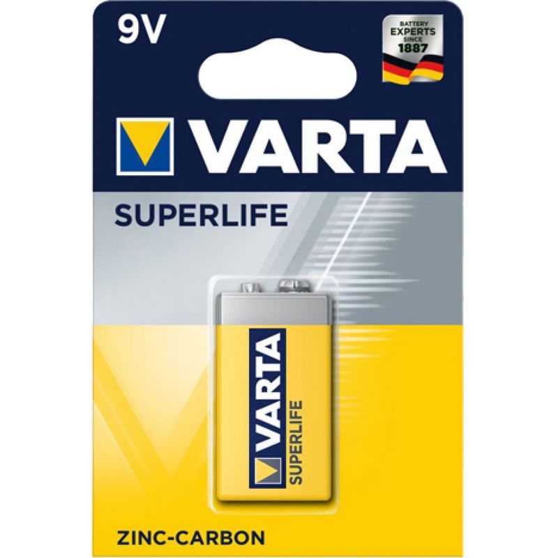 Batteri 9V - Brunsten - Varta Superlife