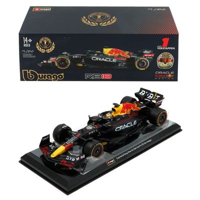 SKADAD BOX - F1 - Red Bull - RB18 - Max Verstappen #1 - Bburago - 1:24