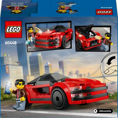 Sports Car - Röd Sportbil - City - 60448 - LEGO