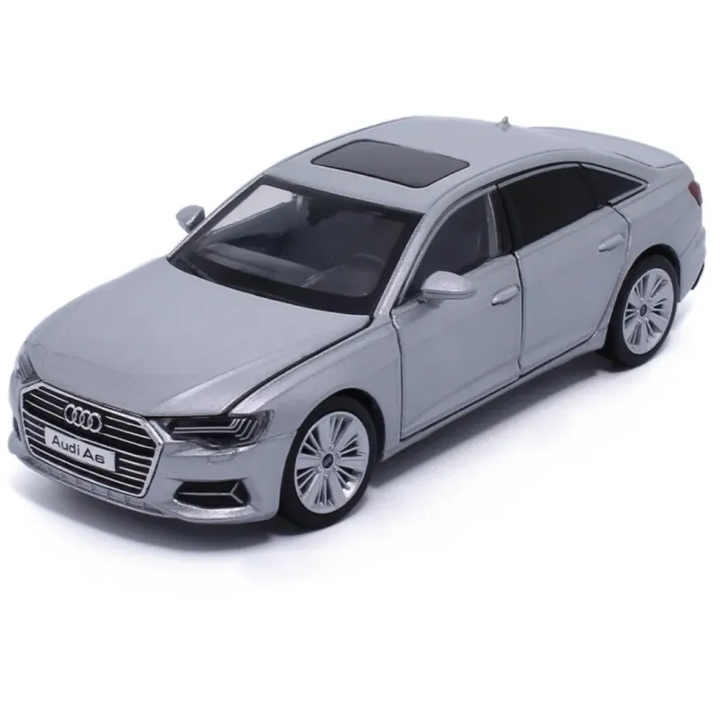 Audi A6 3.0T - Silver - Ljud & Ljus - Tayumo - 1:32