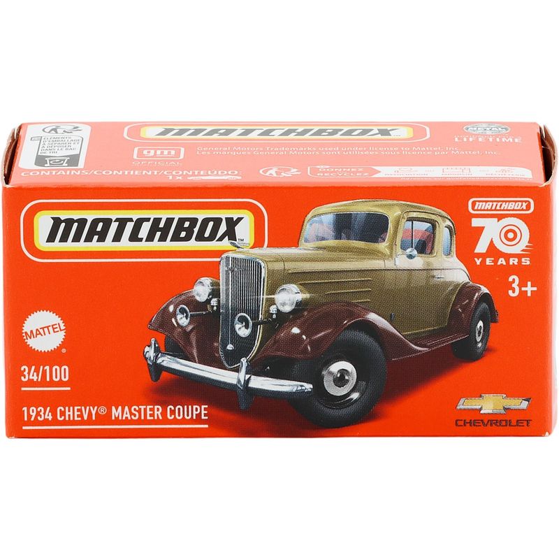 1934 Chevy Master Coupe - Brun - Power Grab - Matchbox