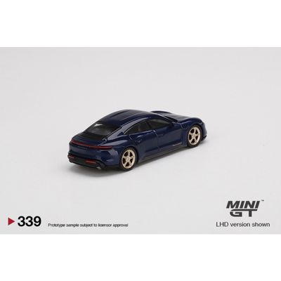 Porsche Taycan Turbo S - Blå - 339 - Mini GT - 1:64