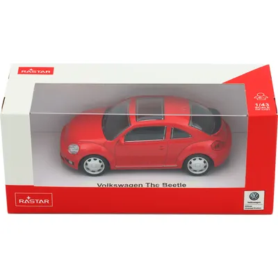 Volkswagen Beetle - Röd - Rastar - 10 cm